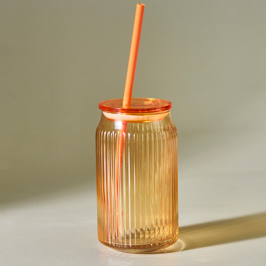 Karaca Container Verano Pipetli Bardak Turuncu 500 ml