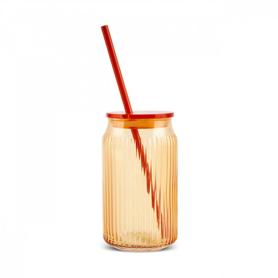 Karaca Container Verano Pipetli Bardak Turuncu 500 ml