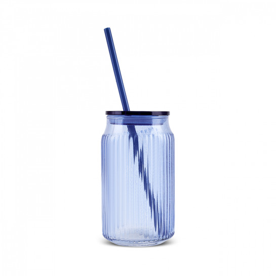 Karaca Container Verano Pipetli Bardak Mavi 500 ml 