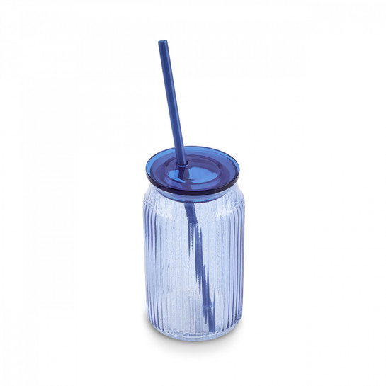 Karaca Container Verano Pipetli Bardak Mavi 500 ml 