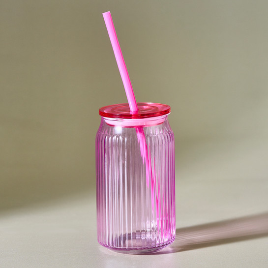 Karaca Container Verano Pipetli Bardak Pembe 500 ml