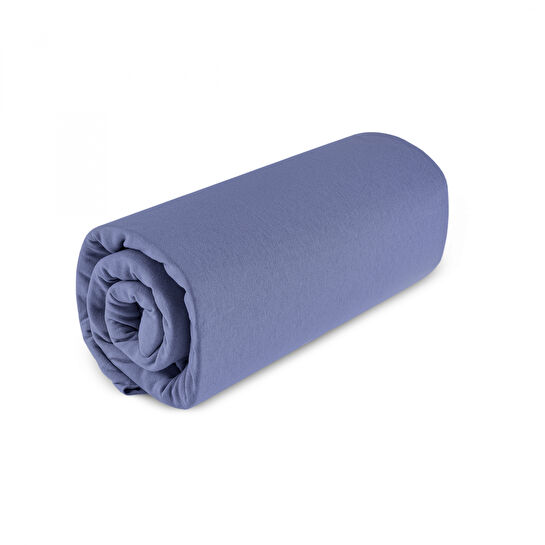 Karaca Container Leona Düz Lastikli Çift Kişilik Çarşaf 200x220 cm Lacivert