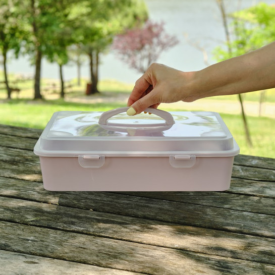 Karaca Container Rocca 32 Parça Piknik Seti Pembe
