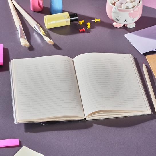 Karaca Container Pink Çizgili 64 Yaprak Simli Defter