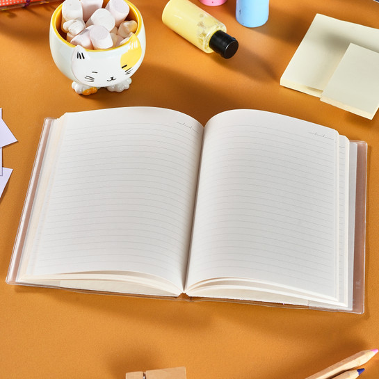 Karaca Container Kedi Çizgili 64 Yaprak Simli Defter