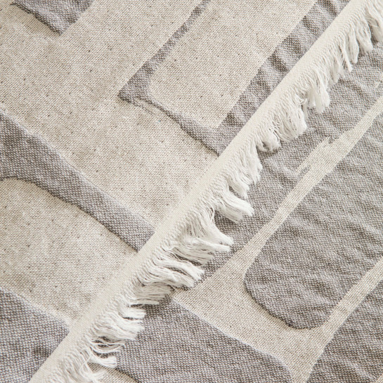 Kaşmir Home Mosy Çift Kişilik Jakar Muslin Pike Gri 