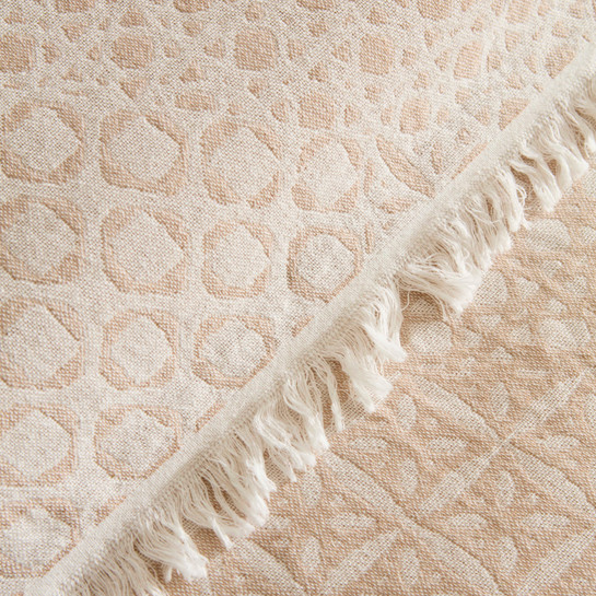 Kaşmir Home Flavo Çift Kişilik Jakar Muslin Pike Bej 