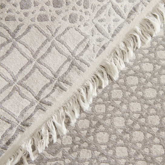 Kaşmir Home Flavo Çift Kişilik Jakar Muslin Pike Gri