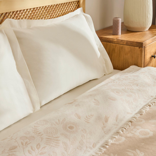 Kaşmir Home Grasy Çift Kişilik Jakar Müslin Pike Bej