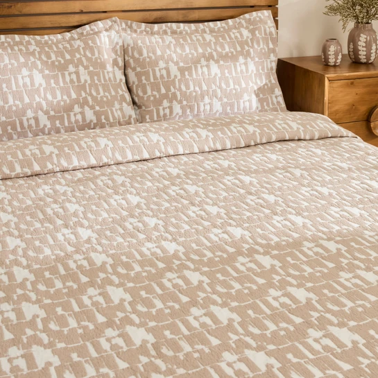 Kaşmir Home Breeze Çift Kişilik Yatak Örtüsü Takımı Bej 