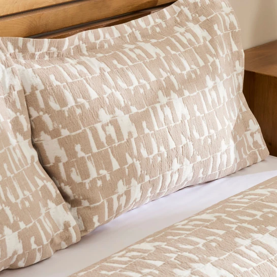 Kaşmir Home Breeze Çift Kişilik Yatak Örtüsü Takımı Bej 