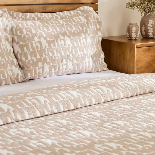 Kaşmir Home Breeze Çift Kişilik Yatak Örtüsü Takımı Bej 