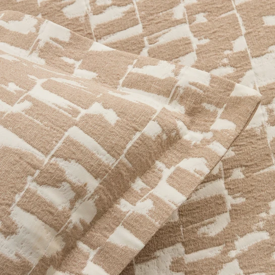 Kaşmir Home Breeze Çift Kişilik Yatak Örtüsü Takımı Bej 