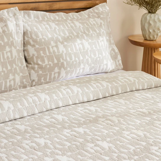 Kaşmir Home Breeze Çift Kişilik Yatak Örtüsü Takımı Gri