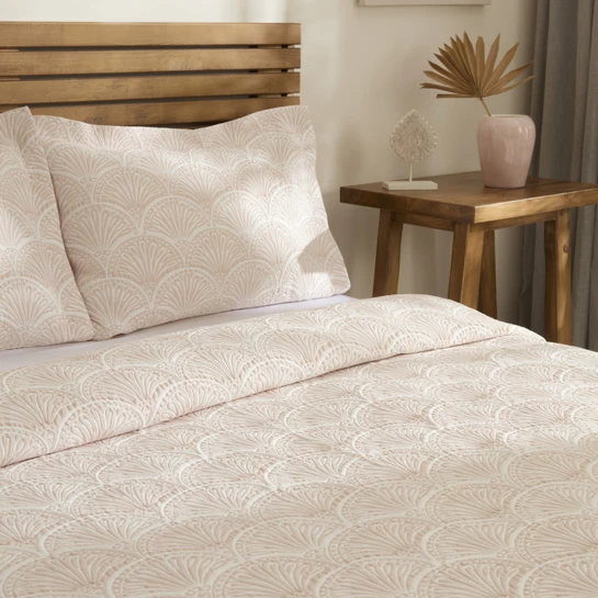 Kaşmir Home Aurora Çift Kişilik Yatak Örtüsü Takımı Rose