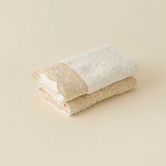 Kaşmir Home Maja 2'li El Havlusu Set Offwhite