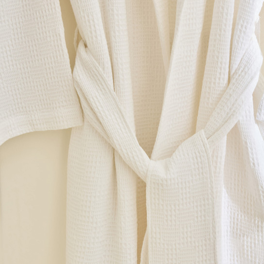 Kaşmir Home Zoe Muslin Bornoz Offwhite L-XL