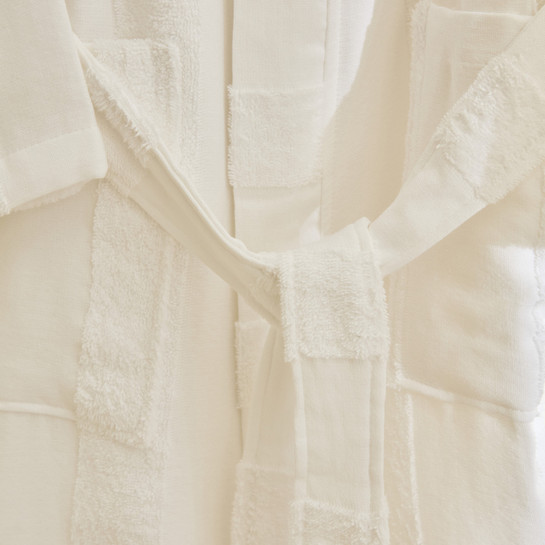 Kaşmir Home Zoe Muslin Bornoz Offwhite L-XL