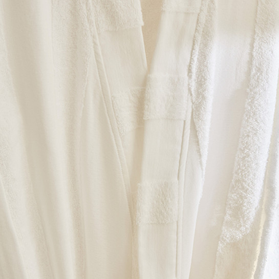 Kaşmir Home Zoe Muslin Bornoz Offwhite L-XL