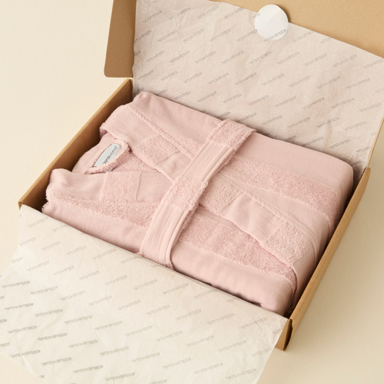 Kaşmir Home Zoe Muslin Bornoz Rose L-XL