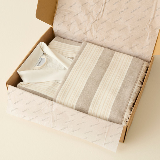 Kaşmir Home Helen Kimono Set Offwhite-Bej L-XL