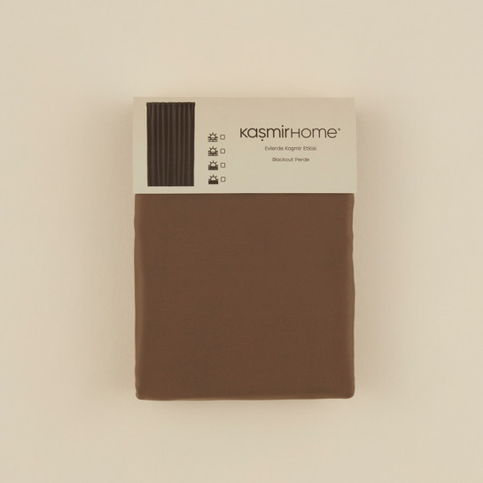 Kaşmir Home Bloom Dark Blackout Vizon Perde 150x270 cm