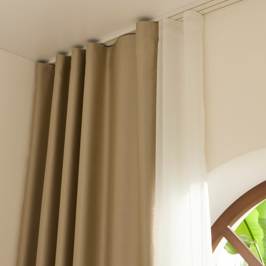 Kaşmir Home Harper Star Blackout Koyu Taş Perde 150x270 cm