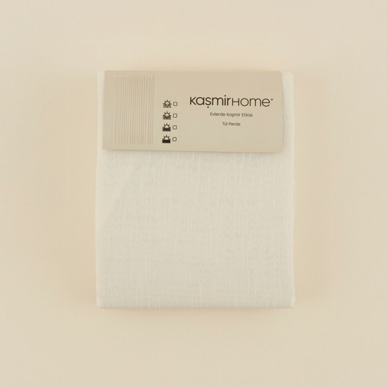 Kaşmir Home Mira Tül Perde Offwhite 300x270 cm