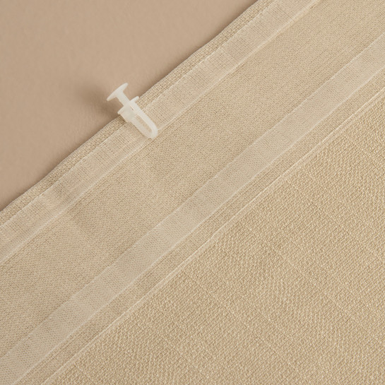 Kaşmir Home Perla Keten Fon Perde Açık Taş 150x270 cm