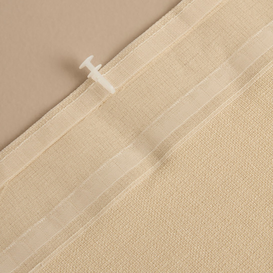 Kaşmir Home Perla Keten Fon Perde Açık Bej 150x270 cm
