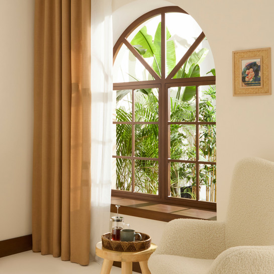 Kaşmir Home Perla Keten Fon Perde Bej 150x270 cm