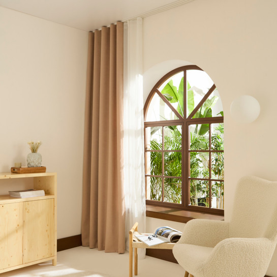 Kaşmir Home Holly Ada Fon Perde Bej 150x270 cm