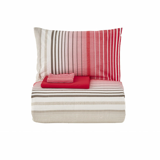 Nautica Home Olympus Stripe Tek Kişilik Nevresim Takımı Red