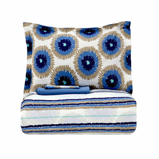 Nautica Home Ocean %100 Pamuk Çift Kişilik Nevresim Takımı Mavi