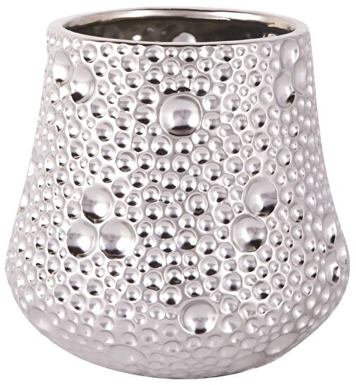 Karaca Home Point Vazo 17x17x16.5 Cm Silver