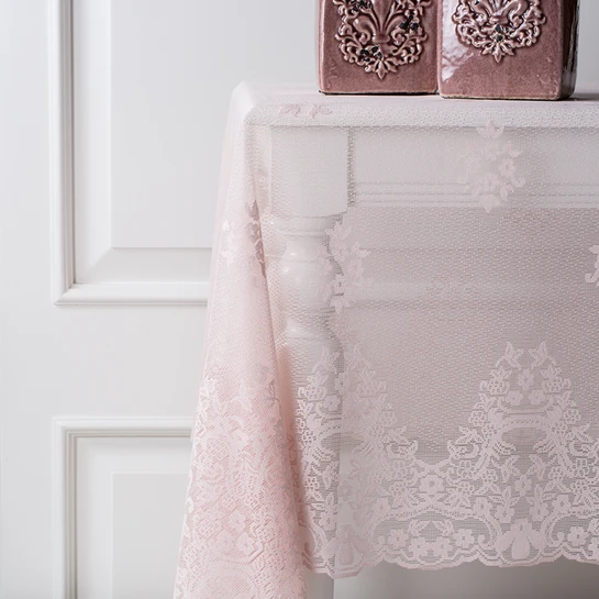 Karaca Home Laticia Pudra Raschel Masa Örtüsü 160x260