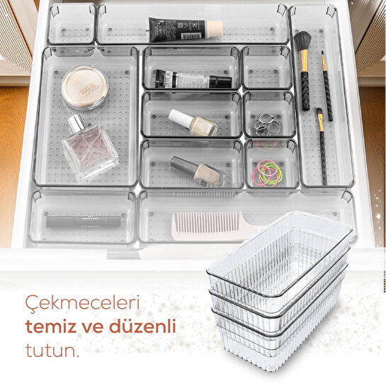 Vienev 7'li Çekmece Içi - Dolap Içi Banyo Makyaj Takı Düzenleyici Organizer