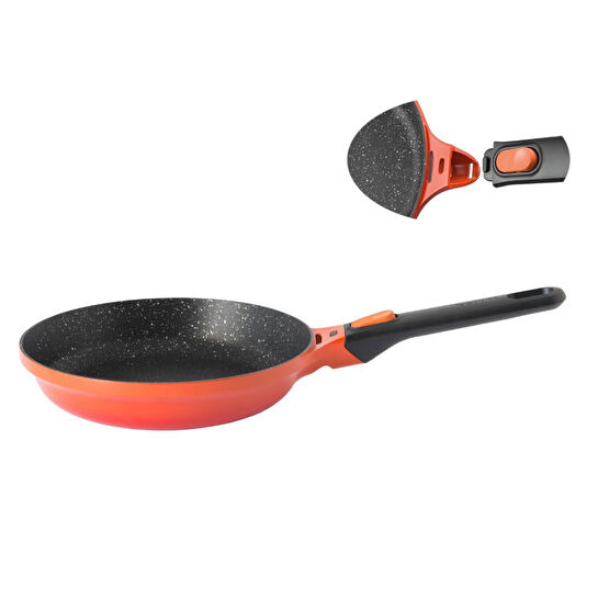 Berghoff Gem Stay Cool Çıkarılabilir Saplı Tava Turuncu 24 Cm