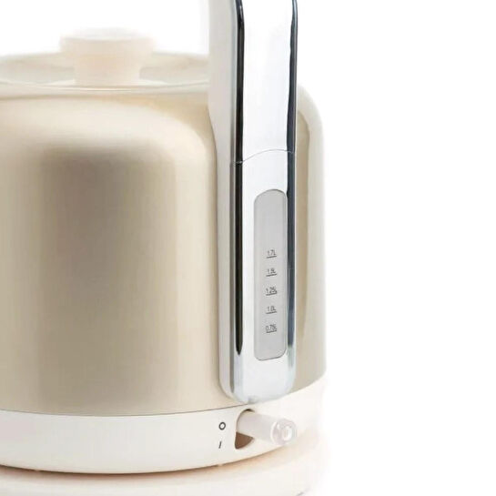 Berghoff Gem Metallic 1.7 L Su Isıtıcı – 2200 W, Paslanmaz Çelik | Vanilya Krem