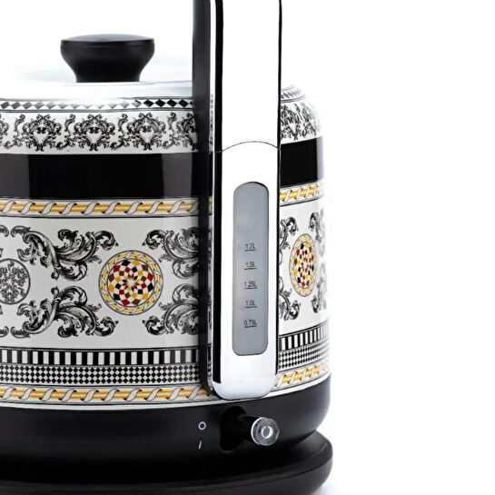 Berghoff Gem Royal Margery 1.7 L Kettle – 2200 W, Paslanmaz Çelik | Desenli