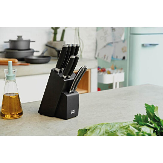 Berghoff Leo 18/10 Çelik Bıçak Bloğu 6 Parça Seti̇