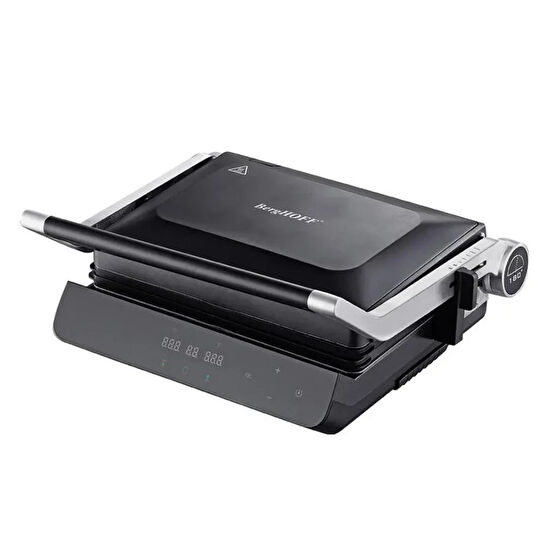 Berghoff Gem Titan Dijital Izgara & Tost Makinesi – 2000 W, 330×240 mm, LCD Dokunmatik Kontrol | Siyah