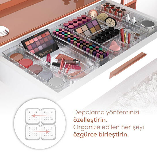 Vienev 19'lu Dolap Içi Çekmece Düzenleyici Mutfak Çekmece Içi Kaşıklı Organizer