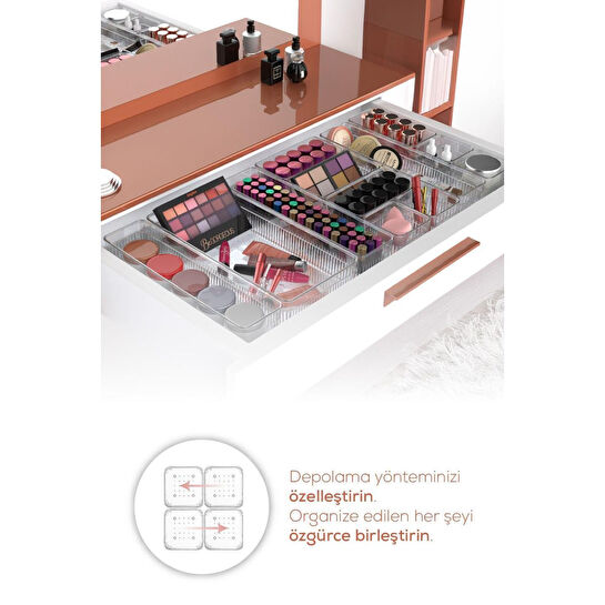 Vienev 16'lı Takı Ve Makyaj Aksesuar Düzenleyici - Çekmece Içi Çok Amaçlı Organizer