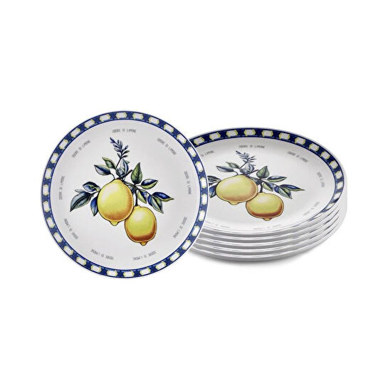 The Mia Odore Di Limone Servis Tabağı 6lı Set 26 Cm Odl004
