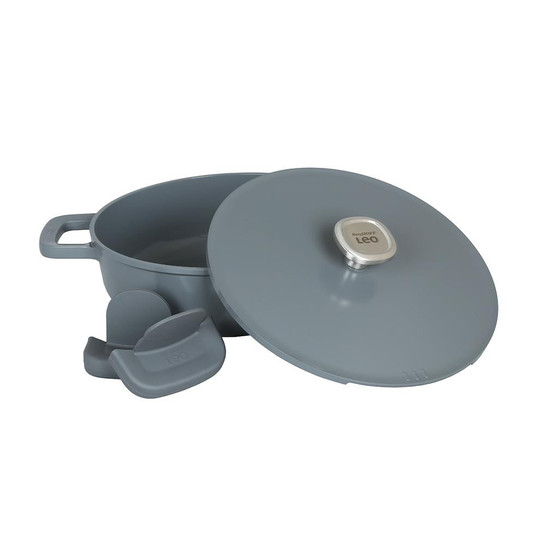Berghoff Leo Phantom Smoked Grey Kapaklı Yapışmaz Sote Tavası 28 Cm