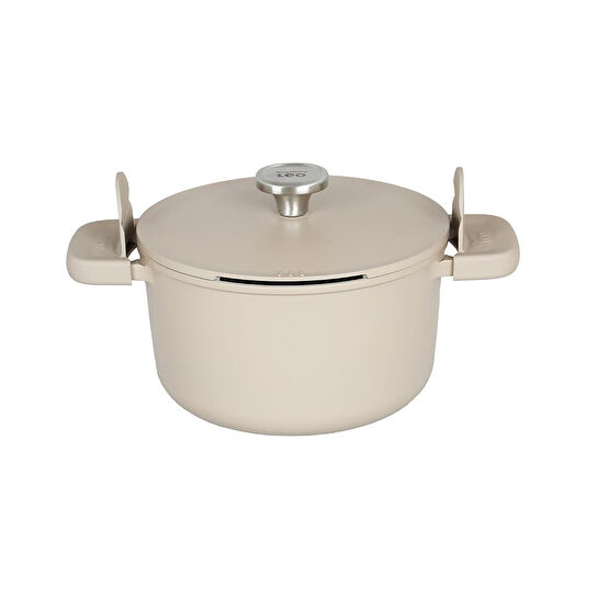 Berghoff Leo Phantom Latte Kapaklı Yapışmaz Derin Tencere 24 Cm