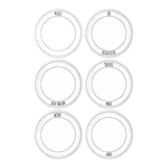 The Mia Daily Tunes Servis Tabağı 6 Lı Set - 26 Cm