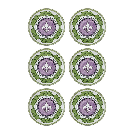 The Mia Provence Lavanta Pasta Tabağı 6lı Set 19 Cm Prc001