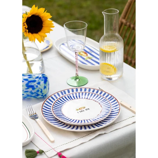 The Mia Fish Pasta Tabağı 6lı Set 19 Cm